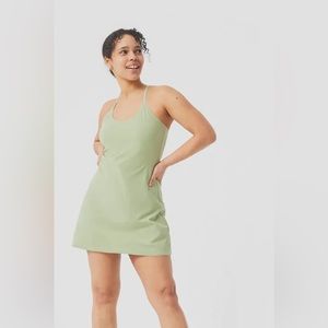 Outdoor voices light green exercise dress